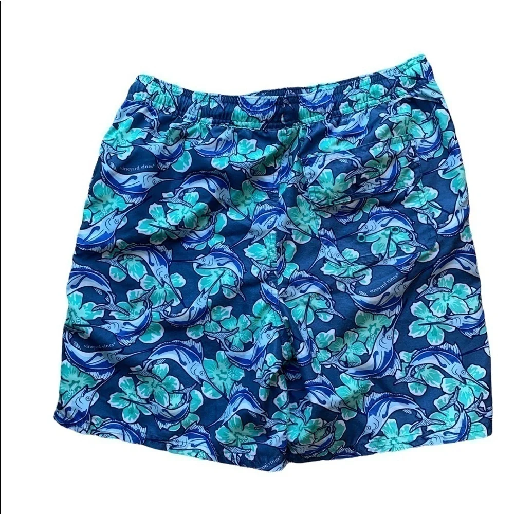Vineyard Vines Marlin Flowers Chappy Swim Trunks